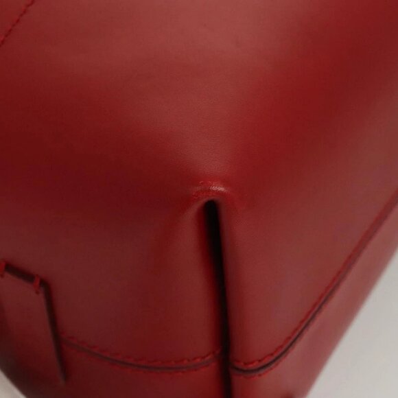 FENDI Pecan Canvas Hand Bag Brown Black Auth 124524 - Picture 3 of 16